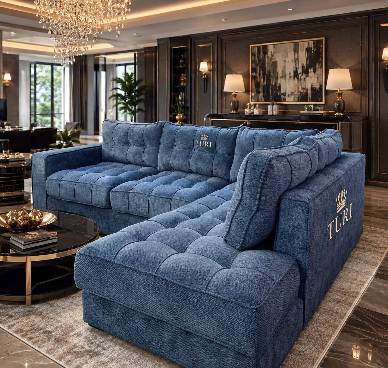 Azure Deep-Seat Sectional
